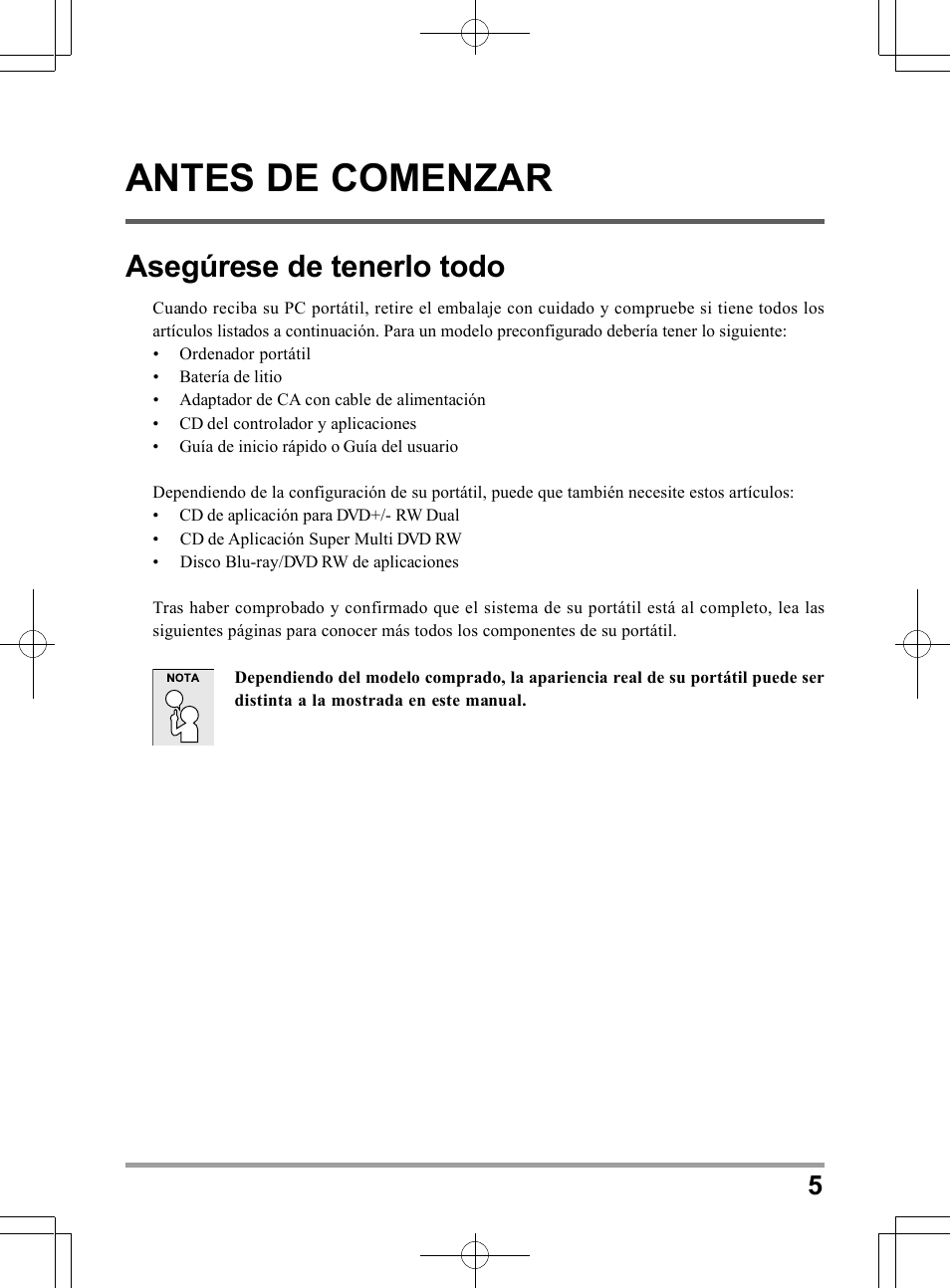 Antes de comenzar, Asegúrese de tenerlo todo | chiliGREEN TWJ User Manual | Page 101 / 216