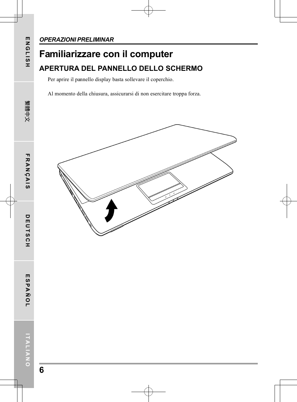 Familiarizzare con il computer | chiliGREEN TWJ User Manual | Page 126 / 216