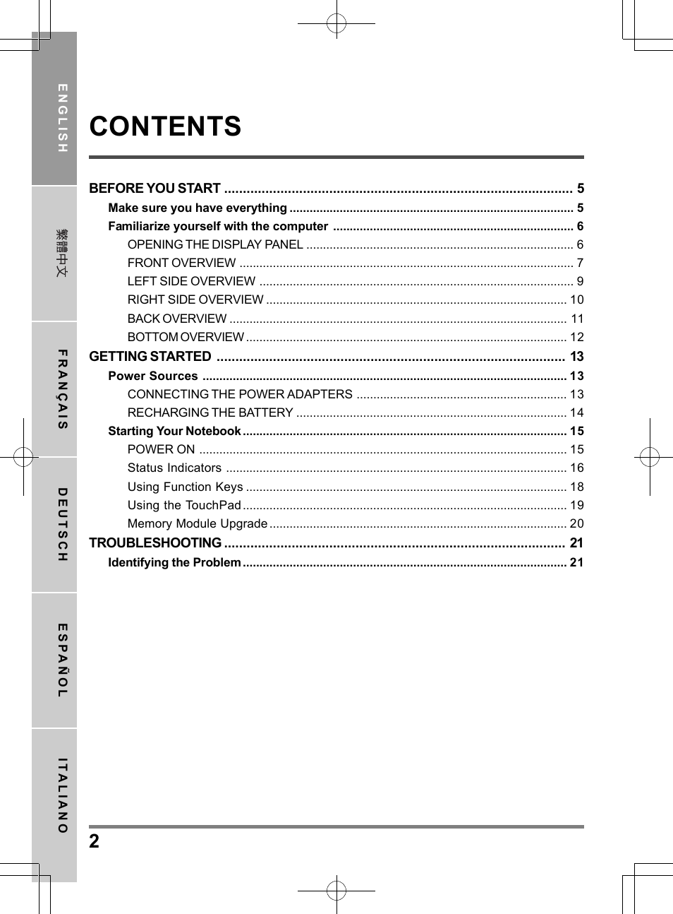 chiliGREEN TW9 User Manual | Page 2 / 198