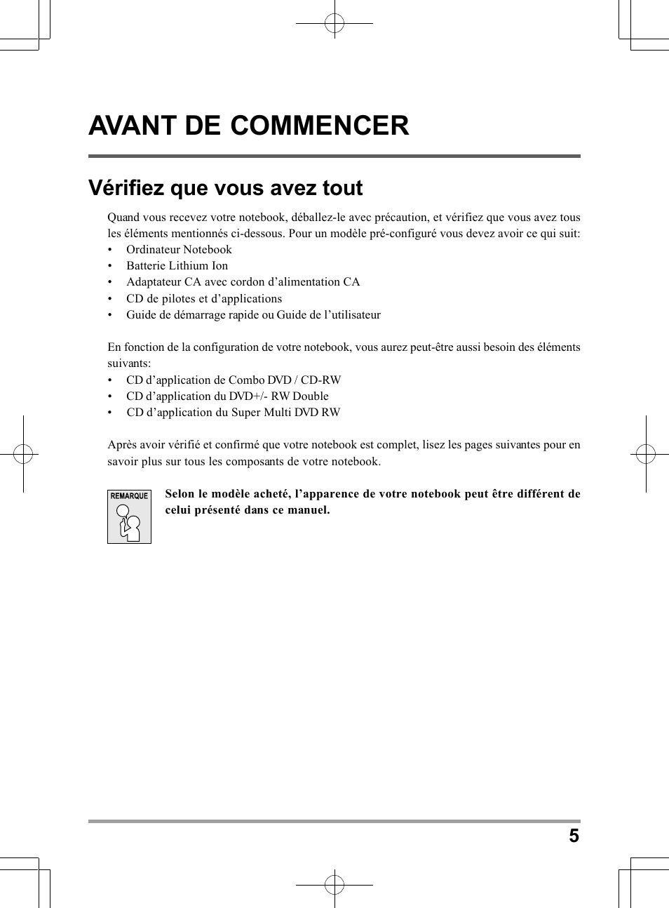 Avant de commencer, Vérifiez que vous avez tout | chiliGREEN TW9 User Manual | Page 49 / 198