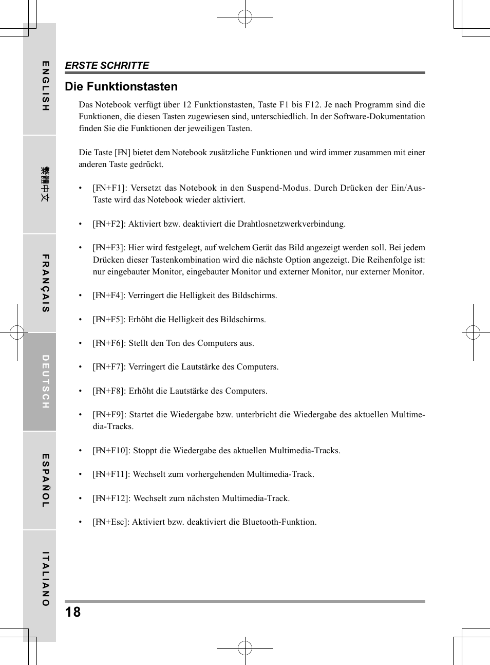 Die funktionstasten | chiliGREEN TW9 User Manual | Page 84 / 198