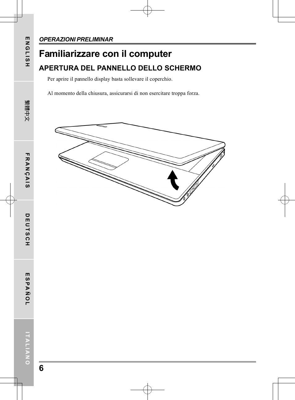 Familiarizzare con il computer | chiliGREEN TW8 User Manual | Page 126 / 216
