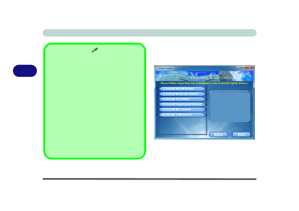 Optional drivers, Optional drivers -8, 4optional drivers | chiliGREEN T5111 User Manual | Page 84 / 202