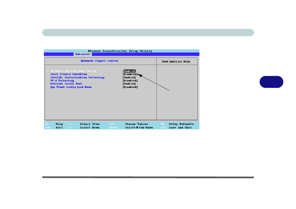 Advanced chipset control menu | chiliGREEN T5111 User Manual | Page 99 / 202