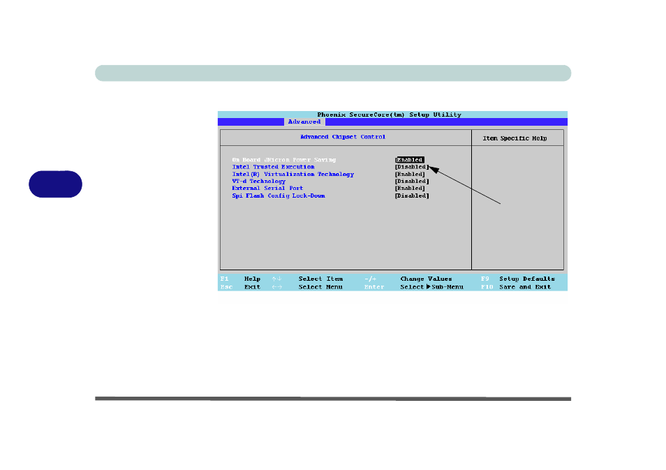 Advanced chipset control menu | chiliGREEN T5110 User Manual | Page 100 / 204