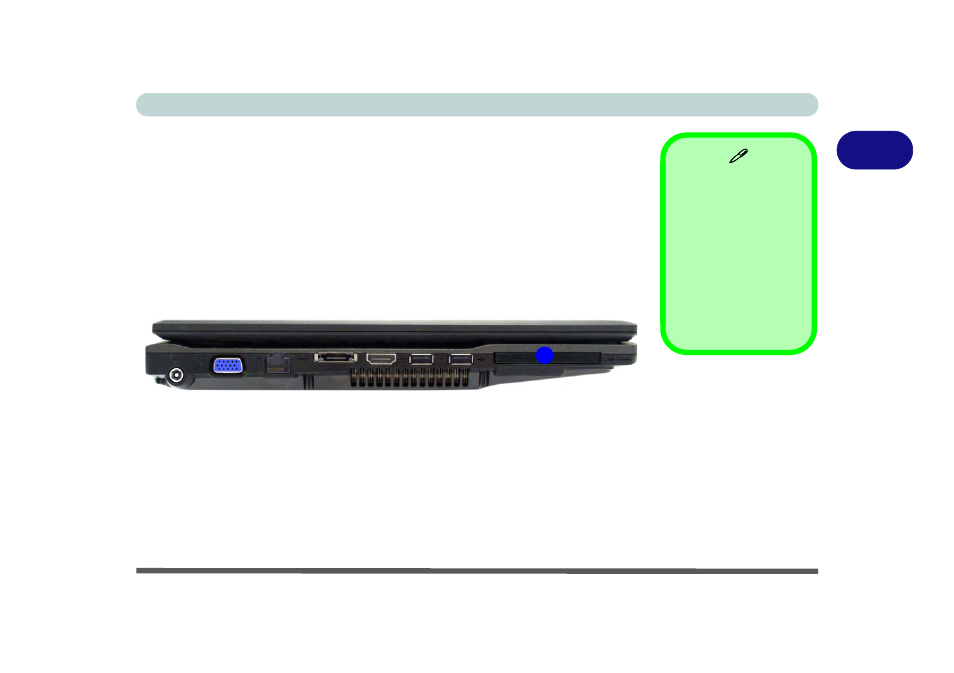 Expresscard slot, Inserting and removing expresscards | chiliGREEN T5110 User Manual | Page 49 / 204