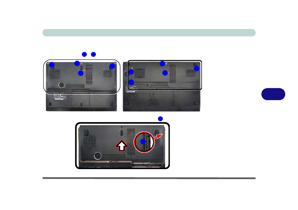 Replacing the primary system memory modules | chiliGREEN P150HM User Manual | Page 123 / 268