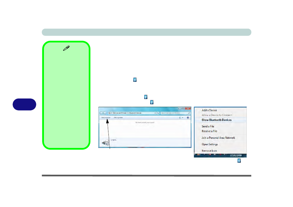 Standard bluetooth configuration in windows 7, Standard bluetooth configuration in windows 7 -58 | chiliGREEN P150HM User Manual | Page 184 / 268