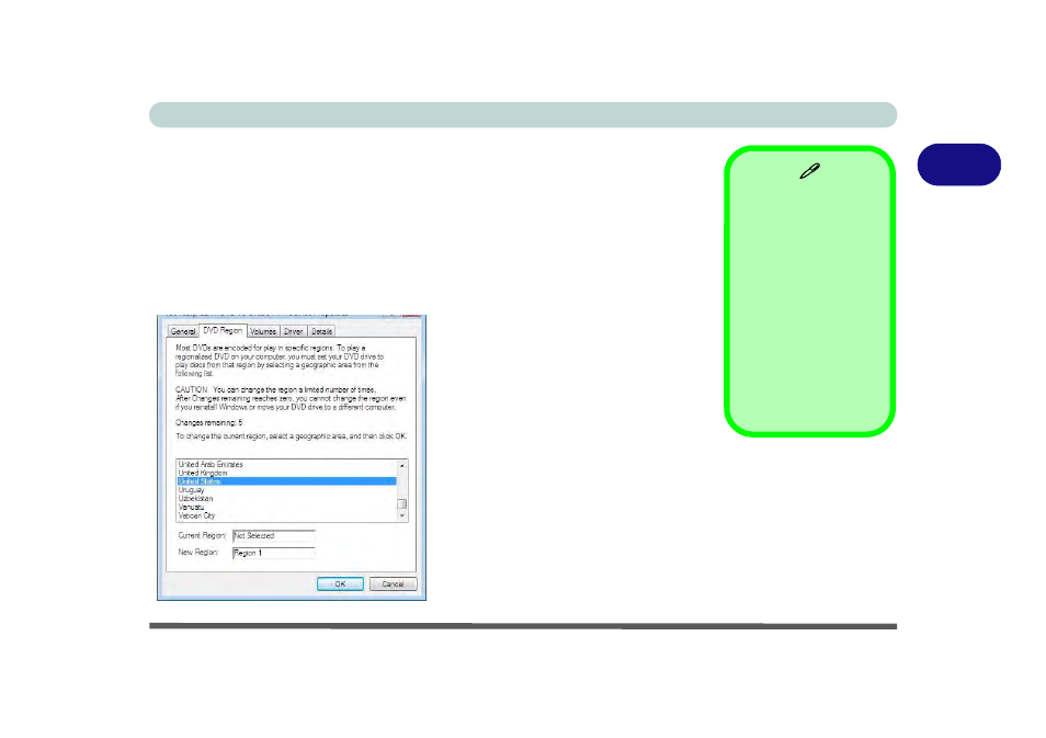 Dvd regional codes, Dvd regional codes -5, 2dvd regional codes | chiliGREEN P150HM User Manual | Page 51 / 268