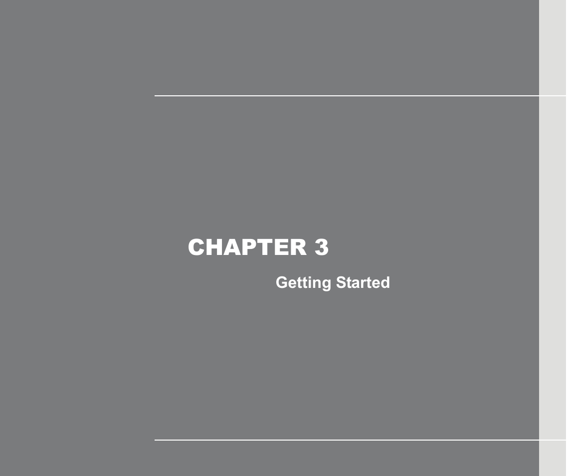 Chapter 3, Getting started | chiliGREEN MS-16F2 User Manual | Page 45 / 108