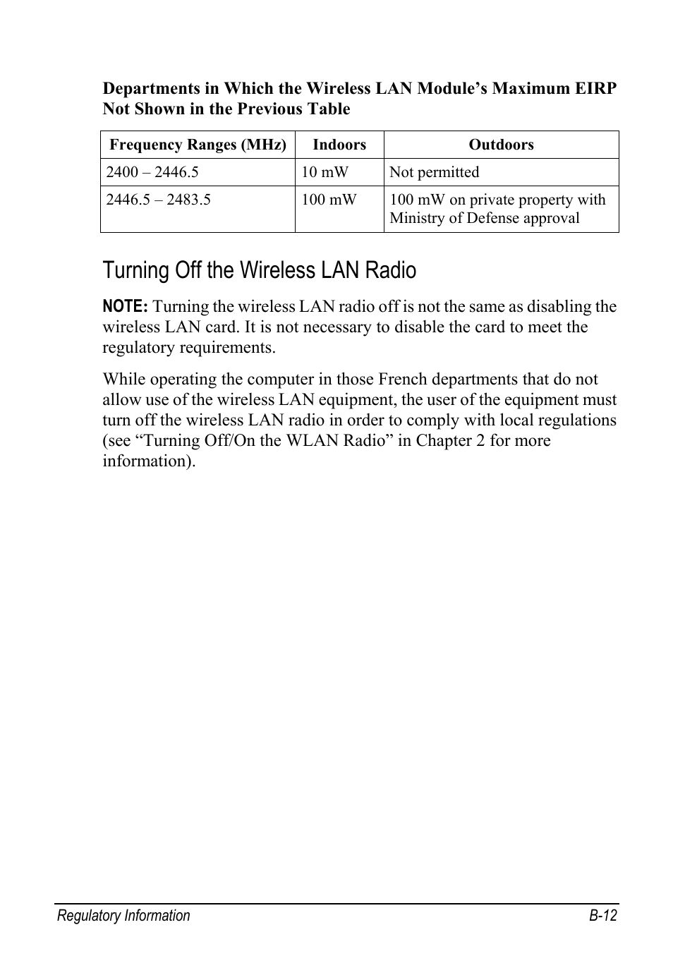 Turning off the wireless lan radio | chiliGREEN Mitac 9515 User Manual | Page 118 / 122