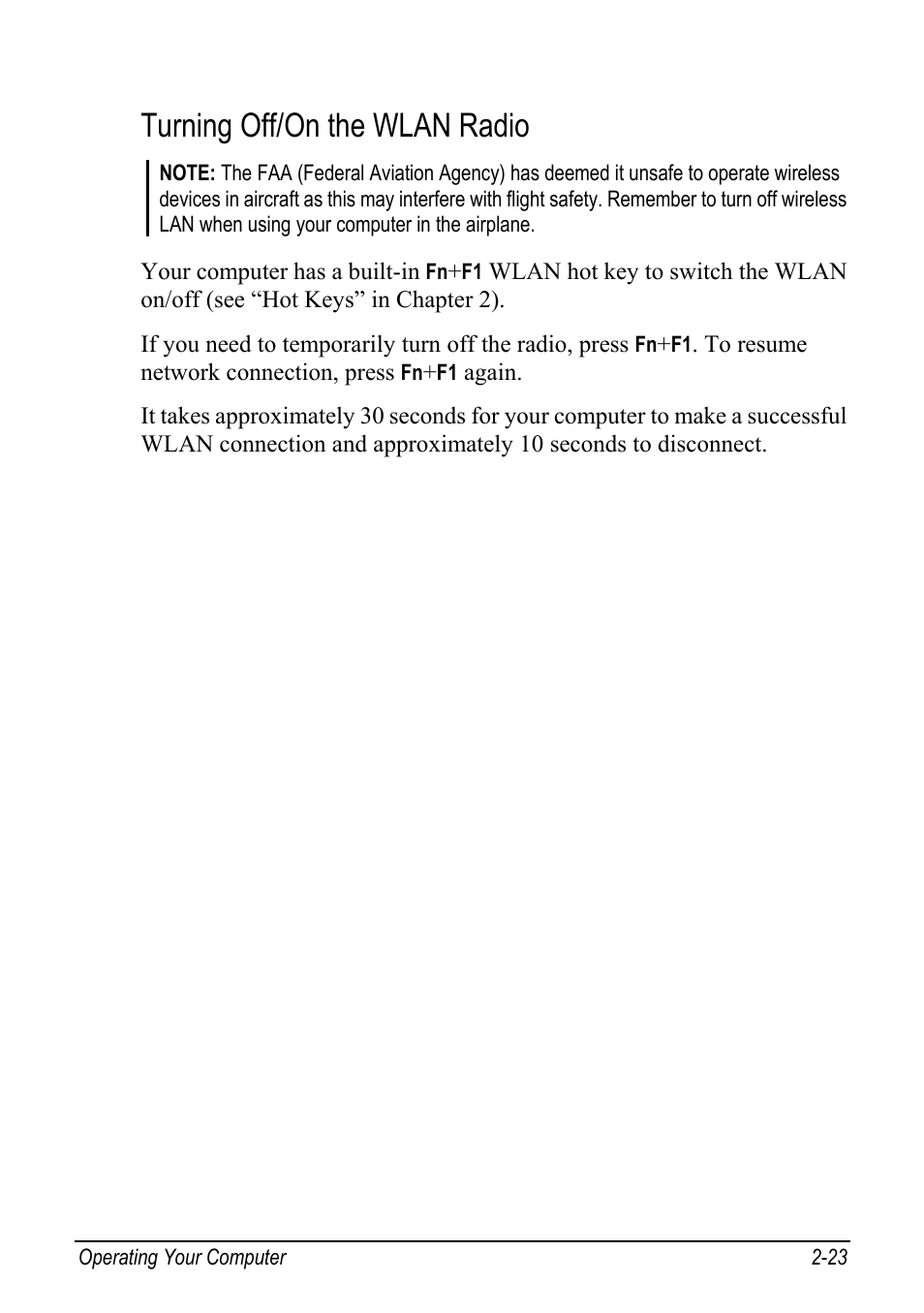 Turning off/on the wlan radio | chiliGREEN Mitac 9515 User Manual | Page 44 / 122