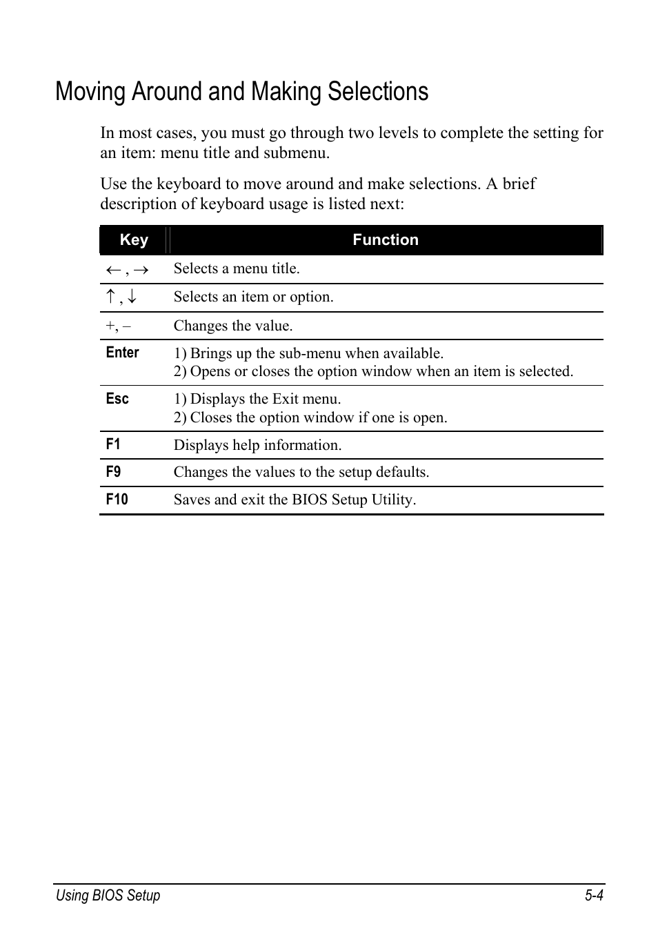 Moving around and making selections, Moving around and making selections -4 | chiliGREEN Mitac 9515 User Manual | Page 72 / 122