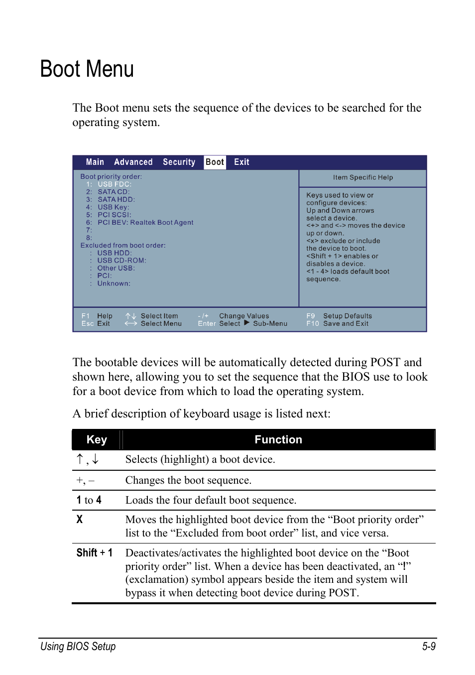 Boot menu, Boot menu -9 | chiliGREEN Mitac 9515 User Manual | Page 77 / 122