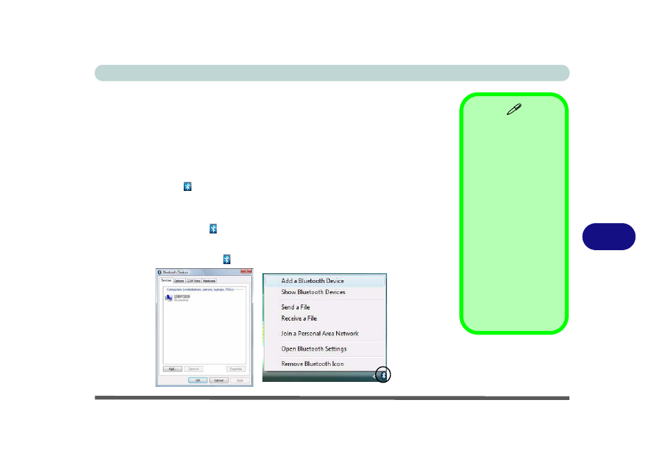 Bluetooth configuration in windows vista, Bluetooth configuration in windows vista -3 | chiliGREEN M860TU User Manual | Page 103 / 232