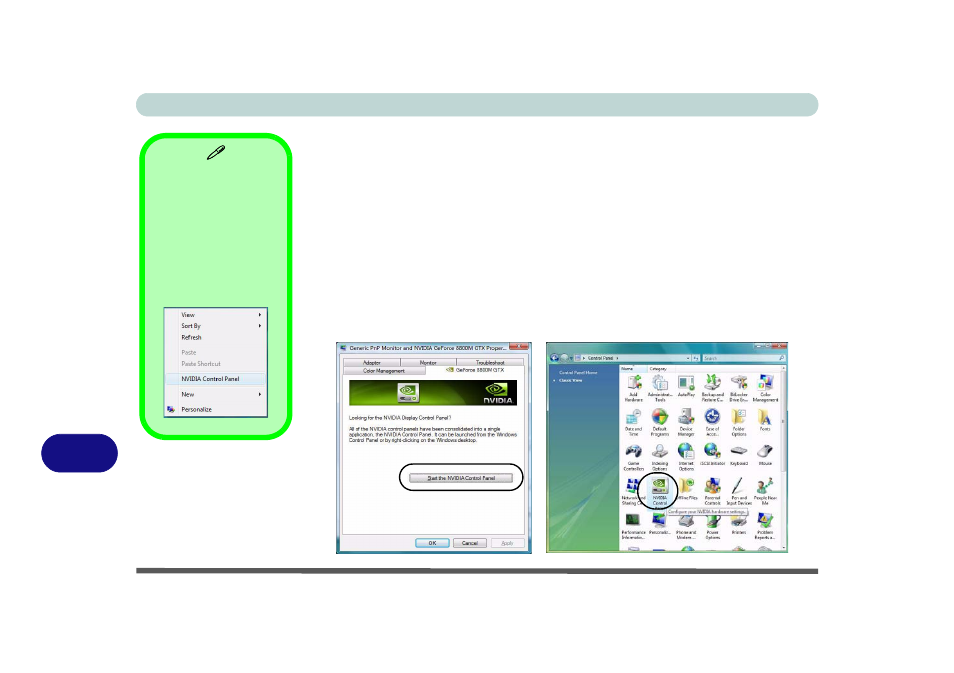 Nvidia control panel | chiliGREEN M860TU User Manual | Page 164 / 232