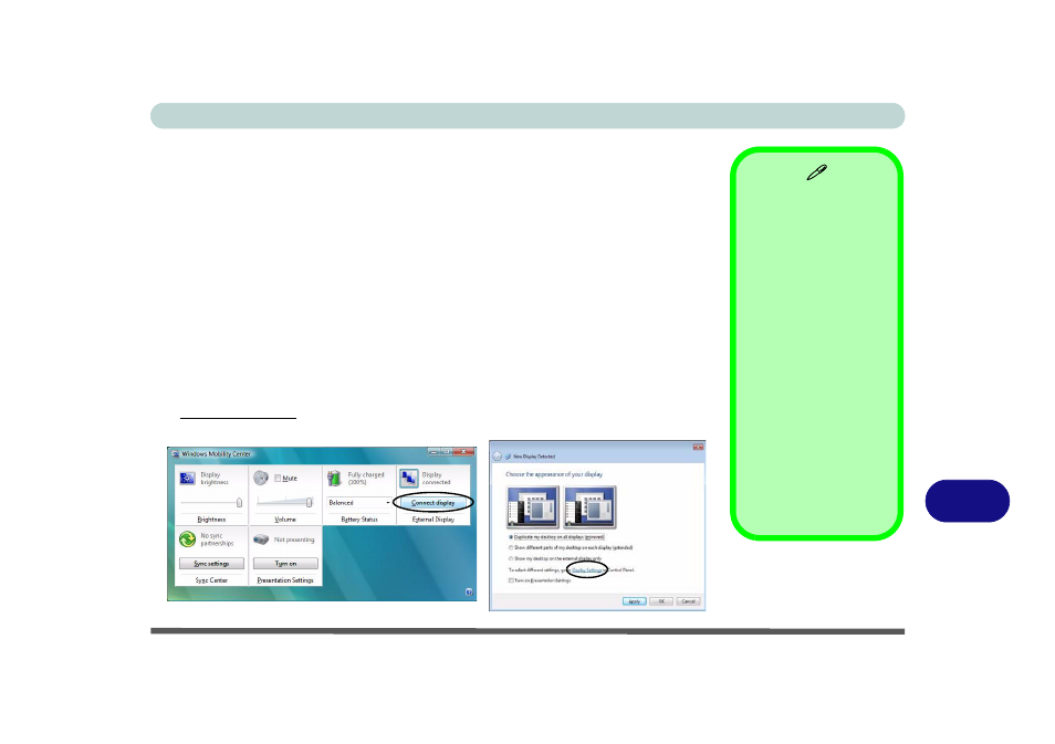 Attaching other displays, Attaching | chiliGREEN M860TU User Manual | Page 167 / 232