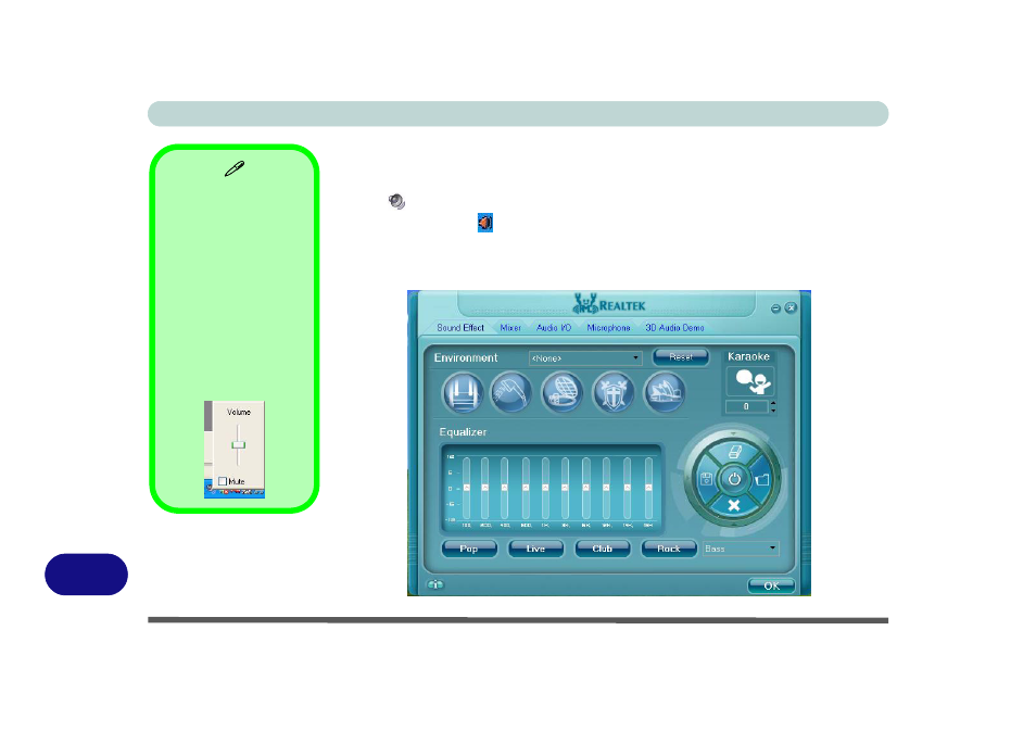 Audio features | chiliGREEN M860TU User Manual | Page 186 / 232