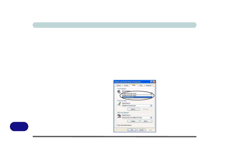 Hdmi audio configuration | chiliGREEN M860TU User Manual | Page 194 / 232