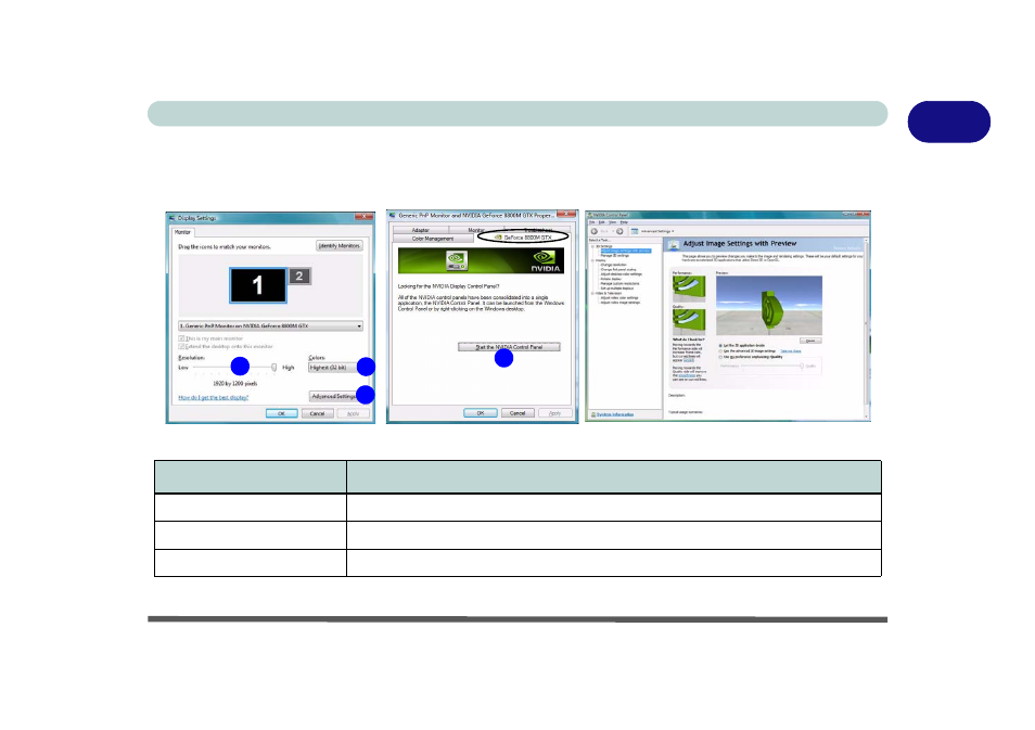 Display devices & options, Display devices & options -17, 1display devices & options | chiliGREEN M860TU User Manual | Page 39 / 232