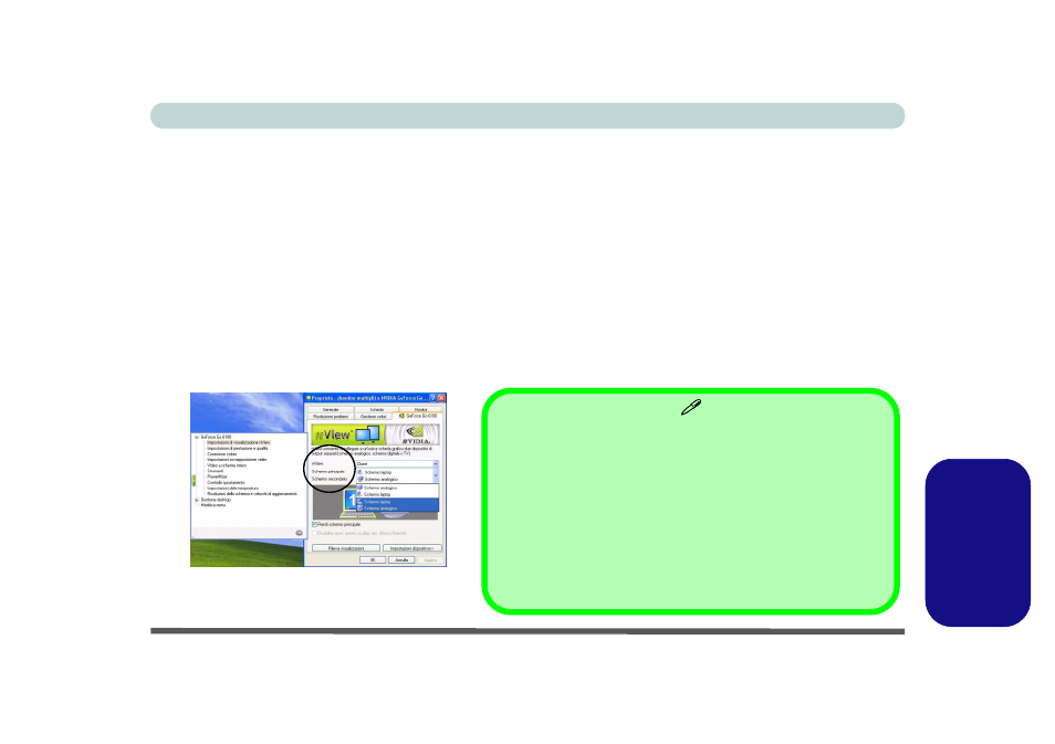 Collegamento di un altro schermo, Italiano | chiliGREEN M665JE User Manual | Page 189 / 206