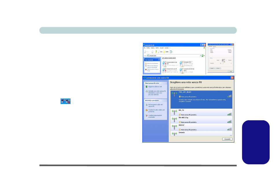 Lan wireless, Italiano | chiliGREEN M665JE User Manual | Page 199 / 206