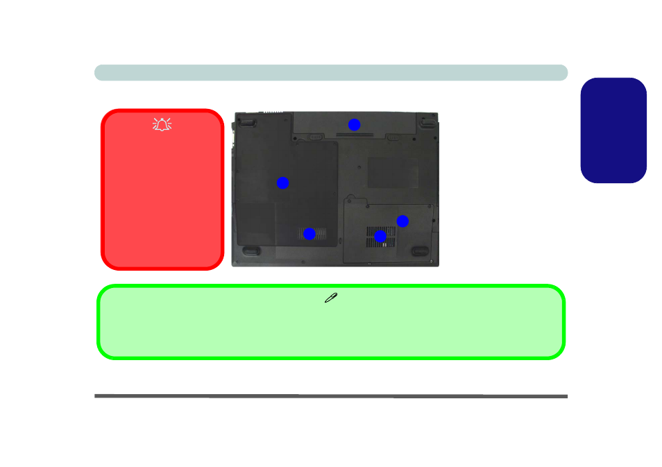 System map: bottom view, English | chiliGREEN M665JE User Manual | Page 25 / 206
