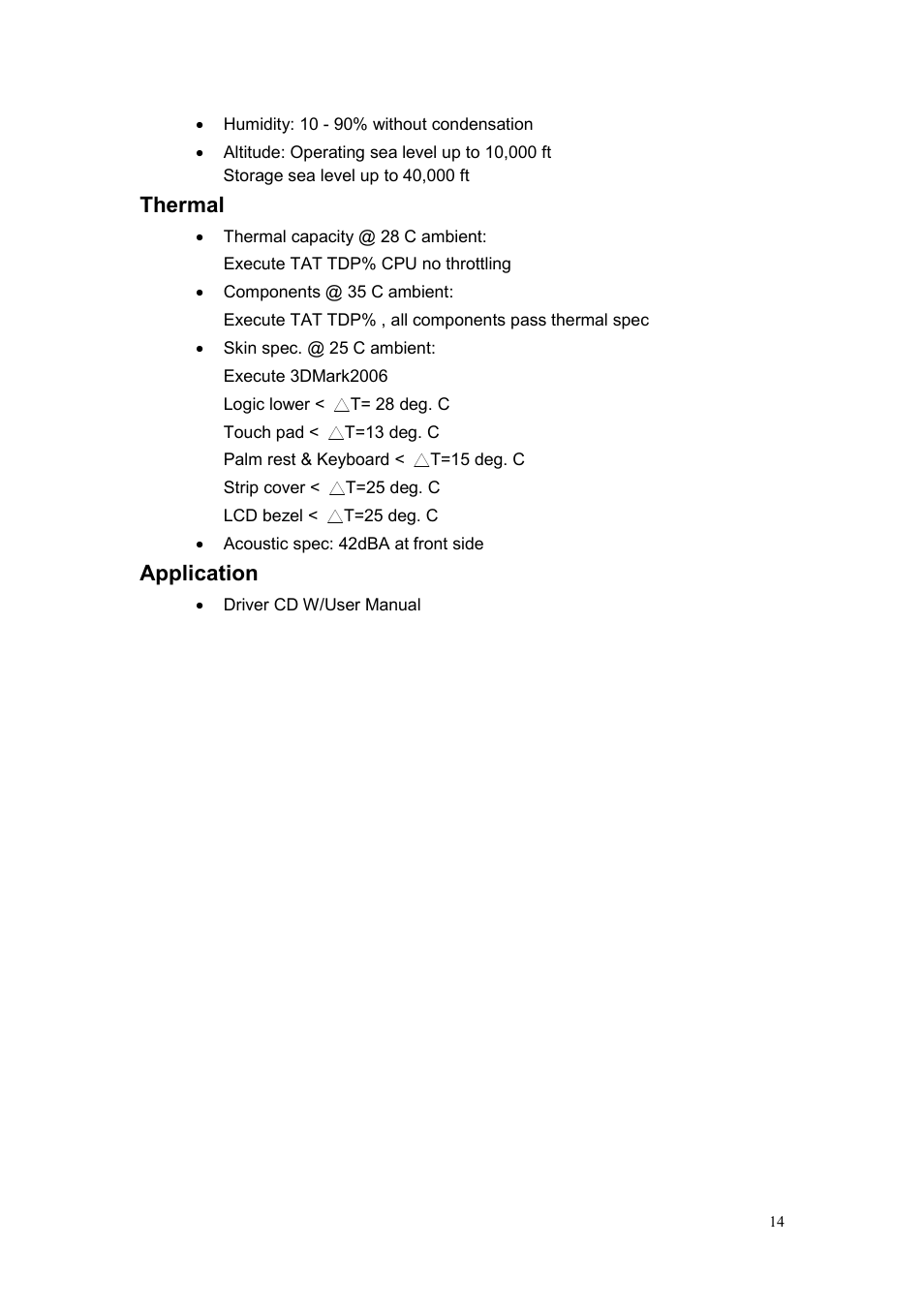 Thermal, Application | chiliGREEN CBL21 User Manual | Page 15 / 68