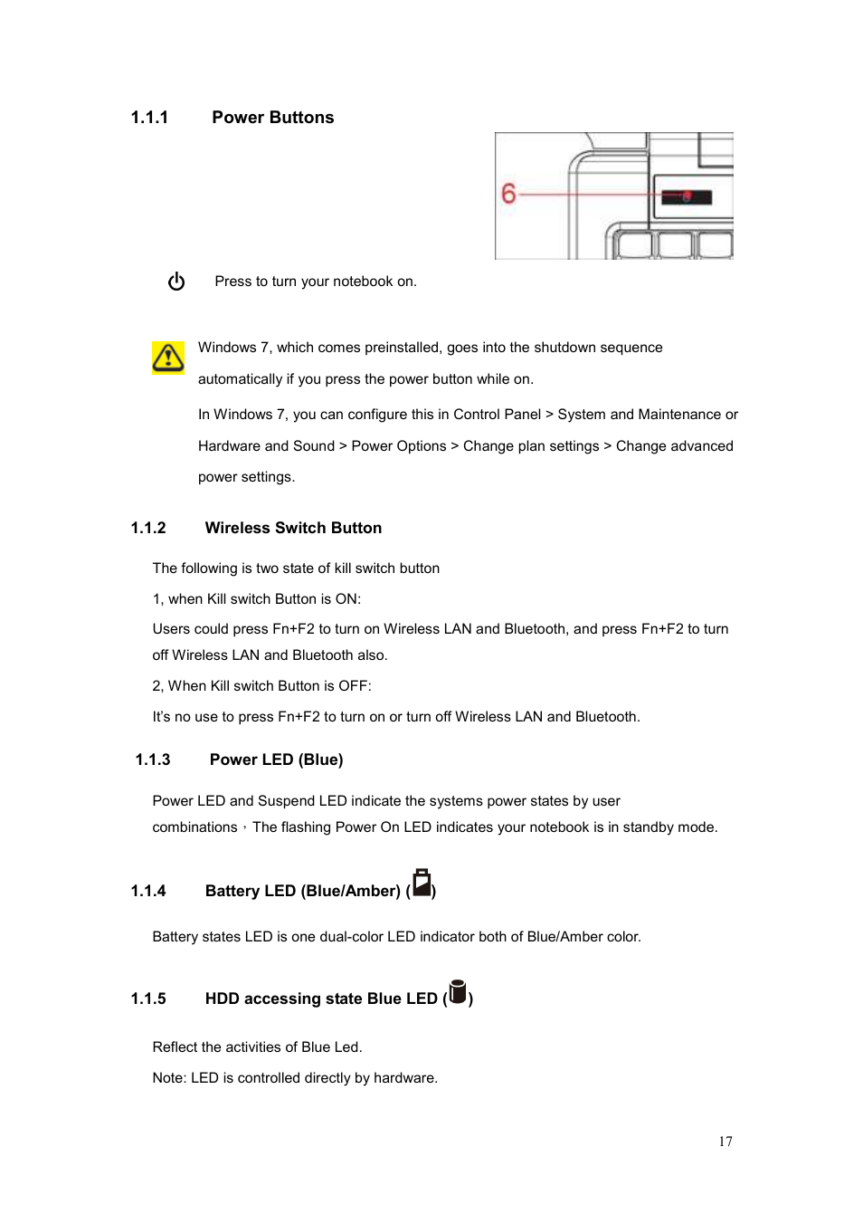 1 power buttons | chiliGREEN CBL21 User Manual | Page 18 / 68