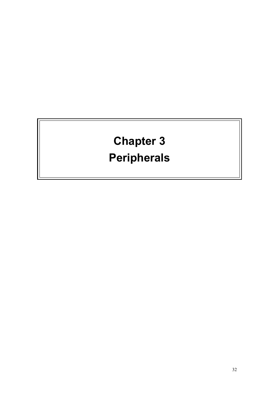 Chapter 3 peripherals | chiliGREEN CBL21 User Manual | Page 33 / 68