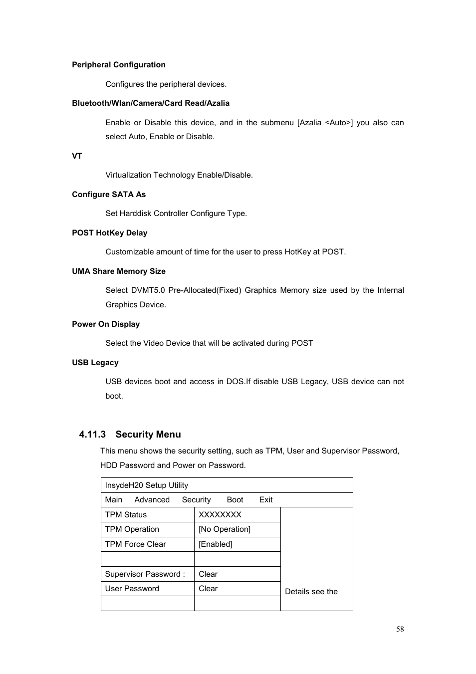 3 security menu | chiliGREEN CBL21 User Manual | Page 59 / 68