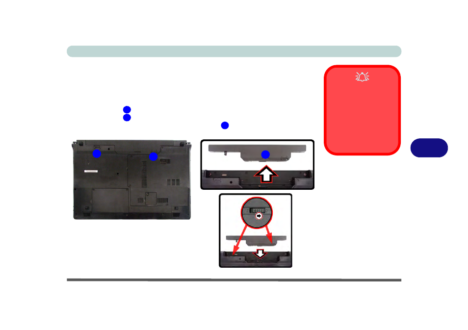 Removing the battery | chiliGREEN C5500Q User Manual | Page 100 / 191