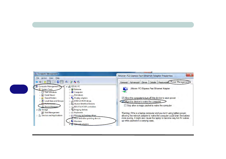 Wake on lan setup, Wake on lan set | chiliGREEN C5500Q User Manual | Page 165 / 191