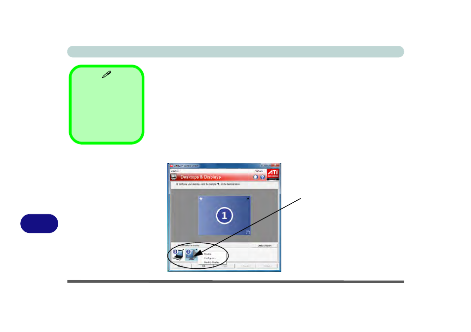 Configuring an external display using the ati ccc | chiliGREEN C5500Q User Manual | Page 177 / 191