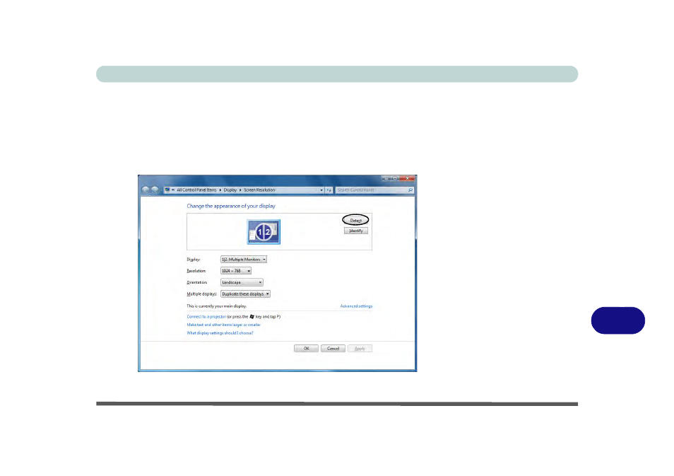 Configuring an external display in win 7 | chiliGREEN C5500Q User Manual | Page 180 / 191