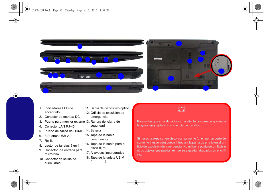 Español | chiliGREEN C5500Q User Manual | Page 44 / 62