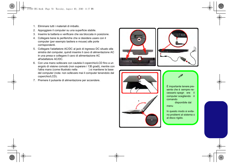 Guida di avvio rapido, Software del sistema, Differenze dei modelli | Italiano | chiliGREEN C5500Q User Manual | Page 53 / 62