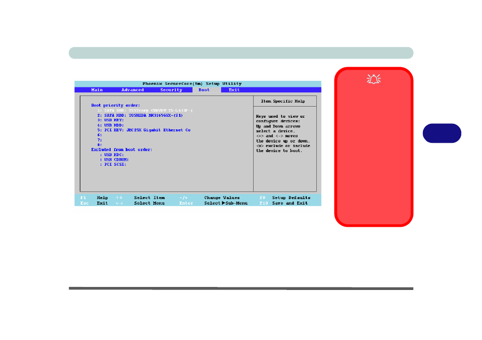 Boot menu, Boot menu -13 | chiliGREEN B5130 User Manual | Page 105 / 248