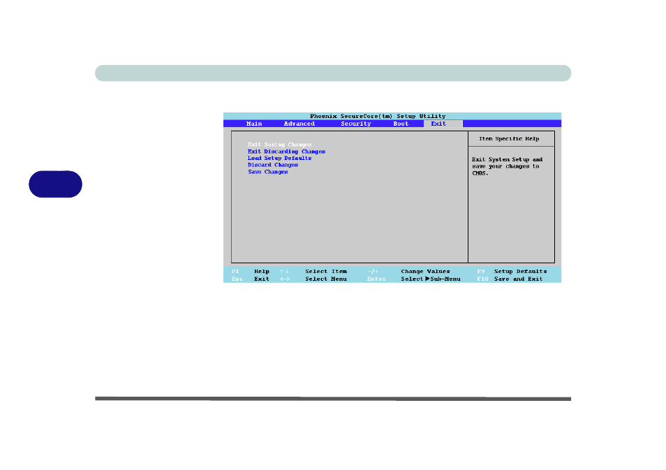 Exit menu, Exit menu -14 | chiliGREEN B5130 User Manual | Page 106 / 248