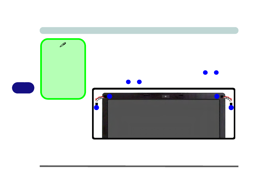 Changing the optional lcd back covers, Changing the optional lcd back covers -12 | chiliGREEN B5130 User Manual | Page 118 / 248