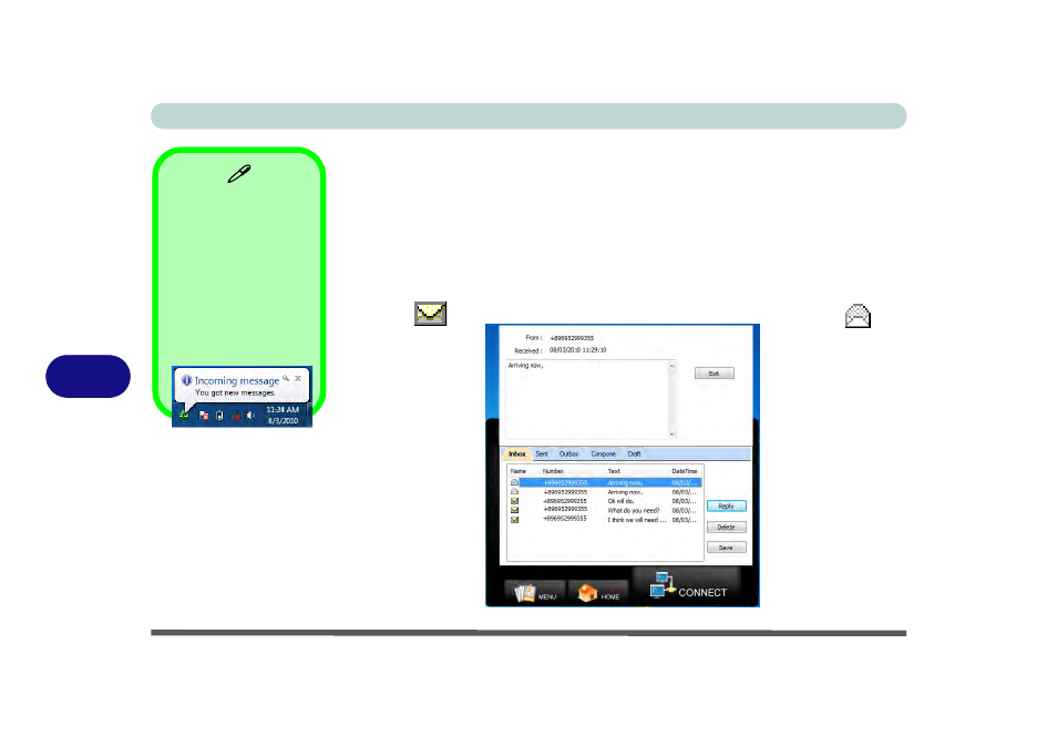 Text messaging service (sms), Text messaging service (sms) -46 | chiliGREEN B5130 User Manual | Page 166 / 248