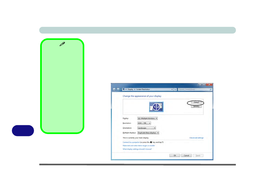 Configuring an external display in windows 7 | chiliGREEN B5130 User Manual | Page 228 / 248
