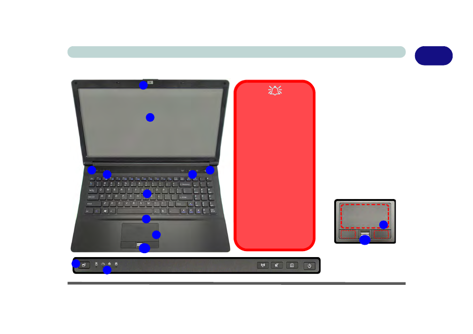 System map: lcd panel open - model a, System map: lcd panel open - model a -7 | chiliGREEN B5130 User Manual | Page 31 / 248