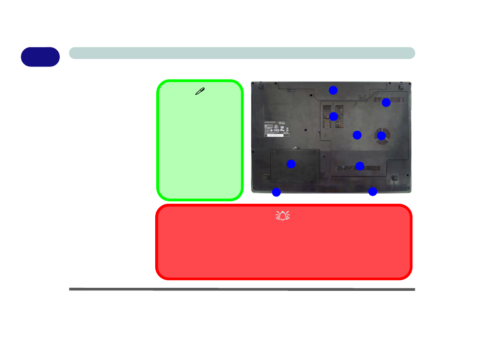 System map: bottom view - model b, System map: bottom view - model b -16 | chiliGREEN B5130 User Manual | Page 40 / 248