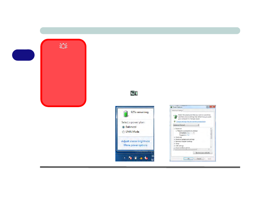 Battery information, Battery information -12, Battery | Care in, Refer to | chiliGREEN B5130 User Manual | Page 74 / 248