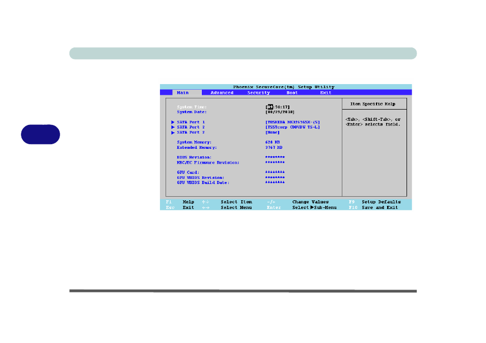 Main menu, System time & date (main menu), Main menu -6 system time & date (main menu) -6 | chiliGREEN B5130 User Manual | Page 98 / 248