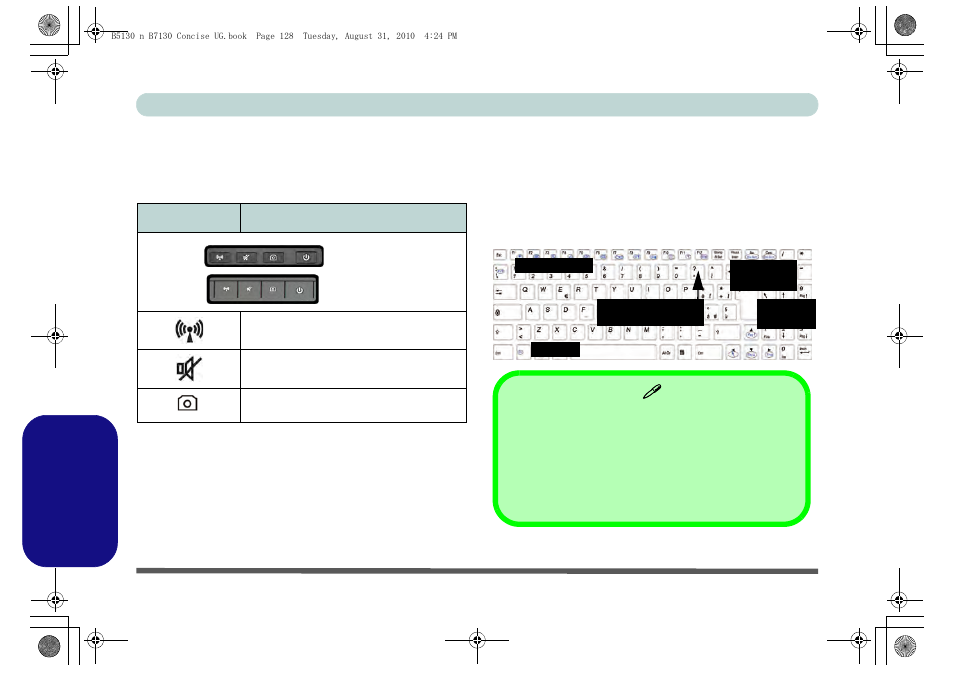 Pulsanti hot-key & tastiera, Italiano | chiliGREEN B5130 User Manual | Page 140 / 164