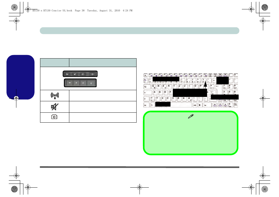 Hot-key-tasten & tastatur, Deutsch | chiliGREEN B5130 User Manual | Page 44 / 164