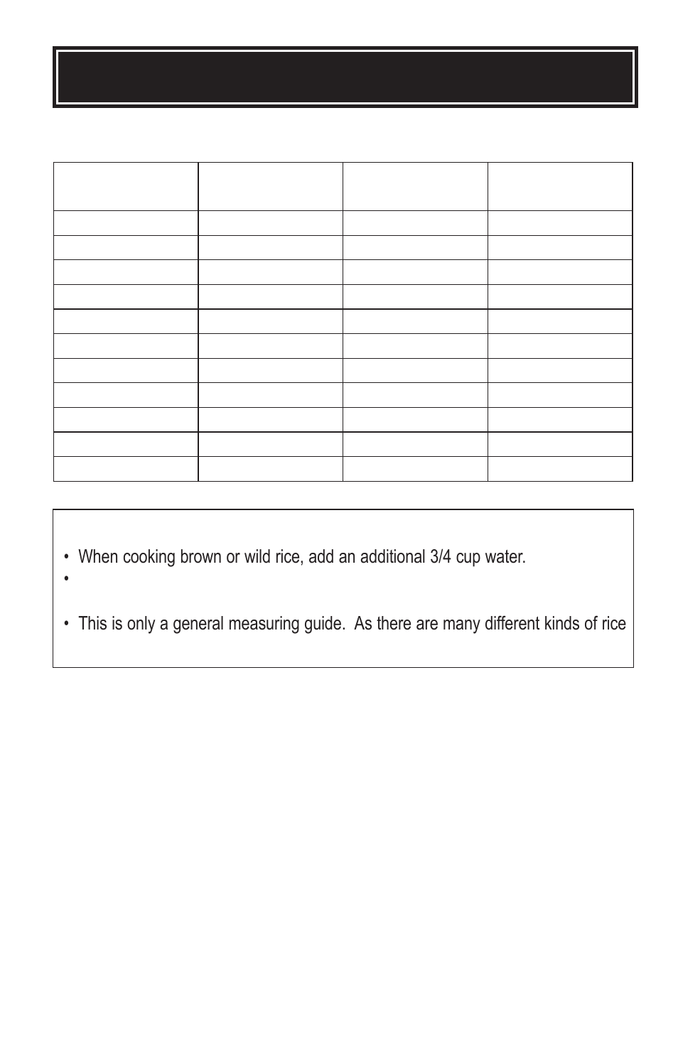 Cooking guides | Aroma Housewares ARC-860 User Manual | Page 9 / 11