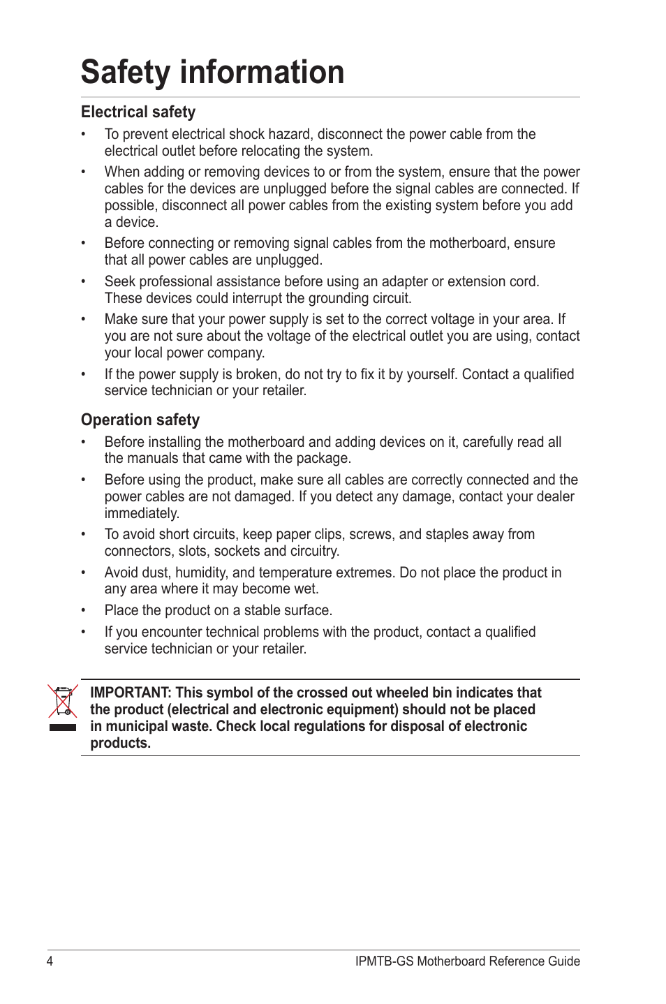 Safety information | chiliGREEN IPMTB-GS User Manual | Page 4 / 30